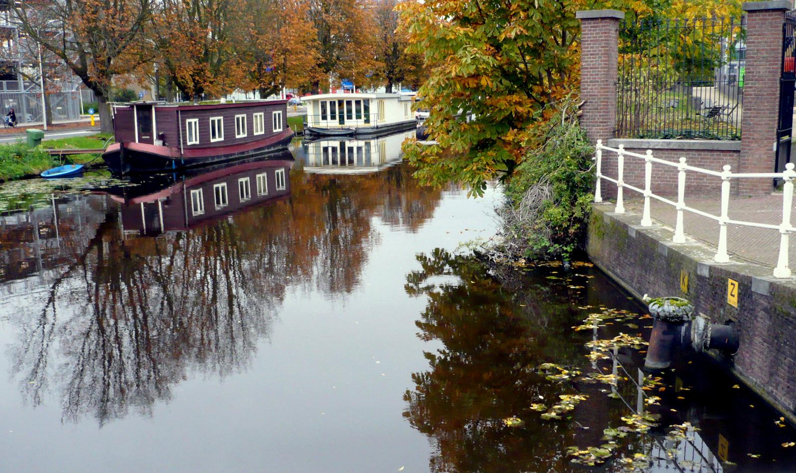 der HERBST ist auch in der GRACHT angekommen 