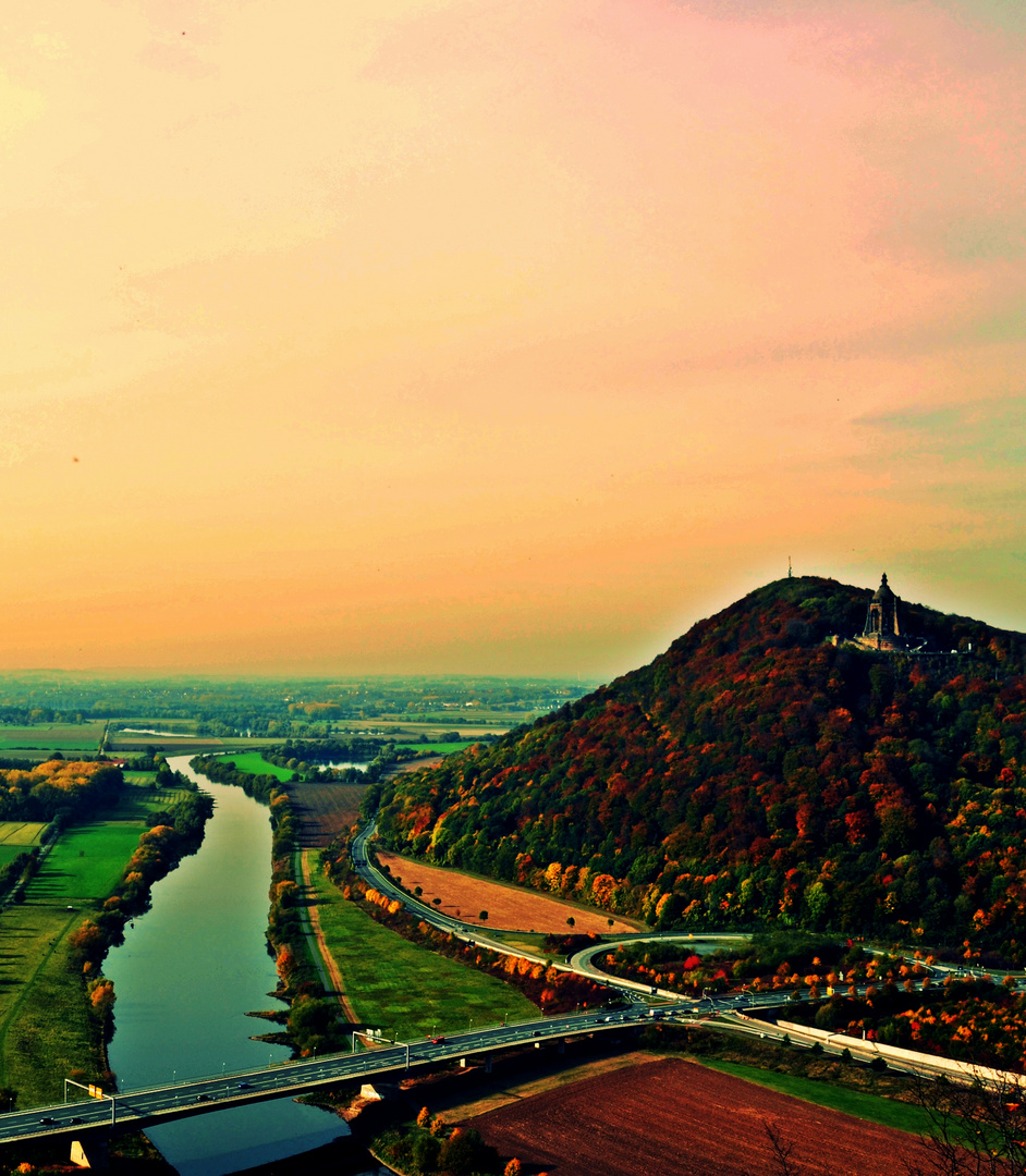 Der Herbst steht auf der Leiter...