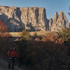 Der Herbst zieht ein auf den Schlern Alm