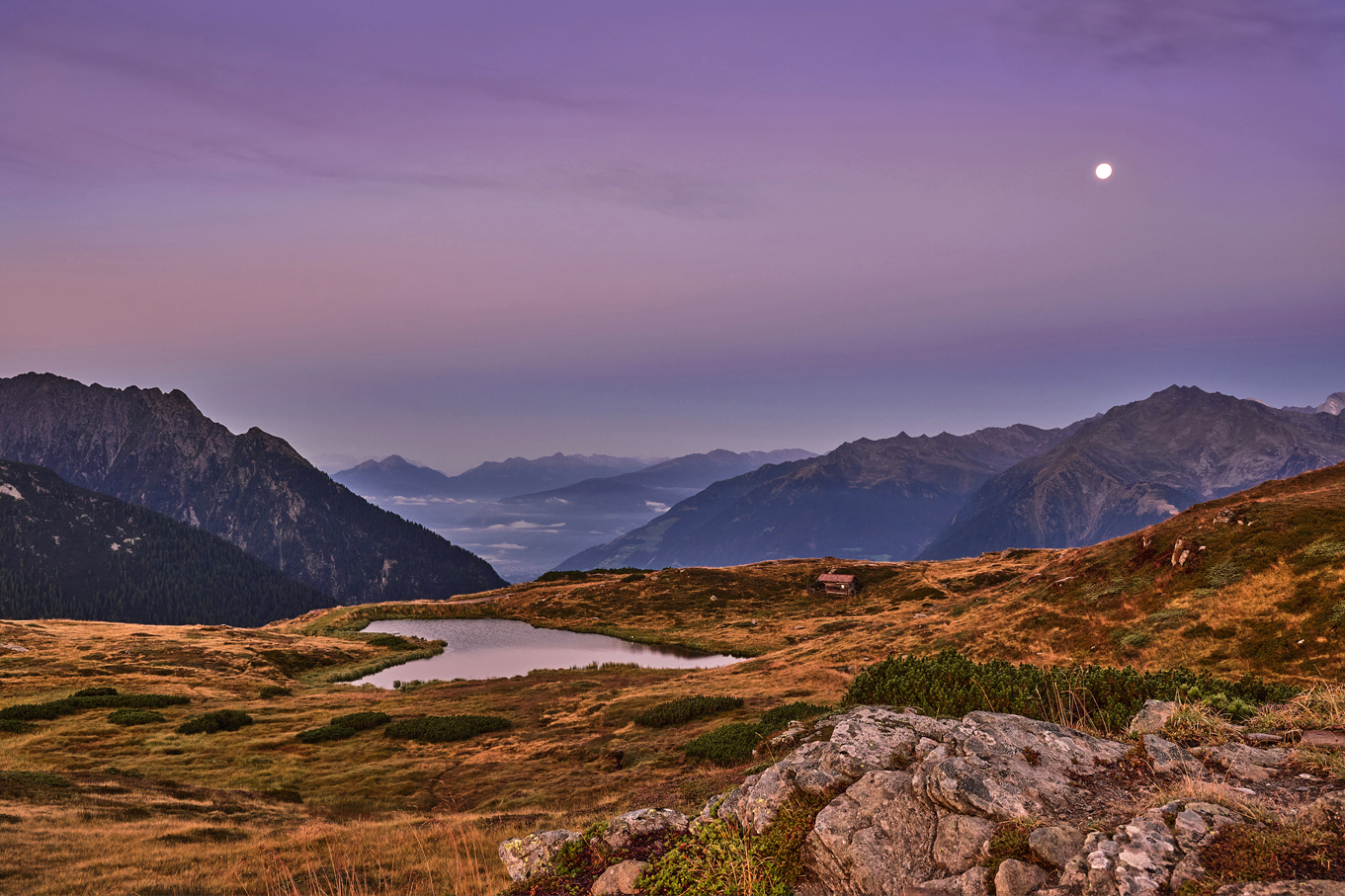 Der Herzlsee zur blauen Stunde