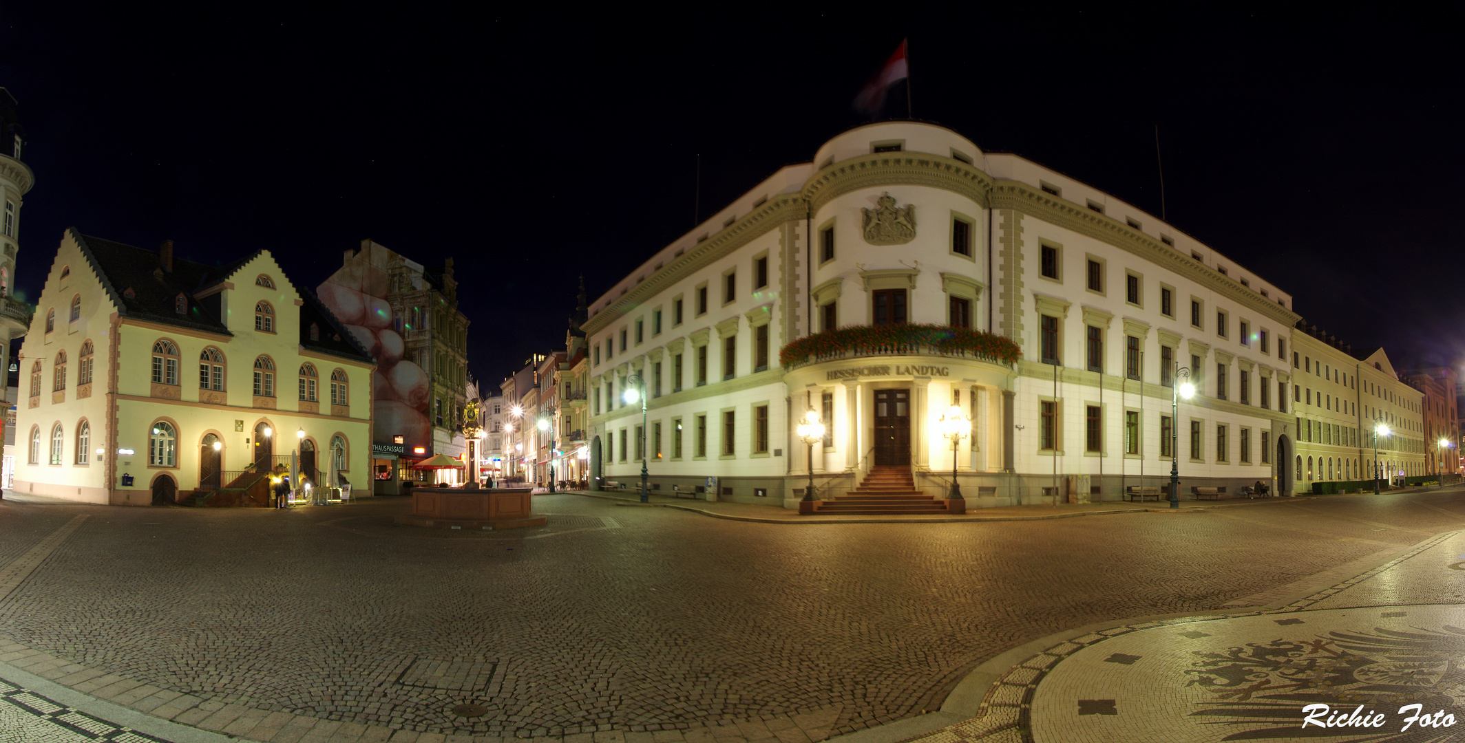 Der hessische Landtag in Wiesbaden