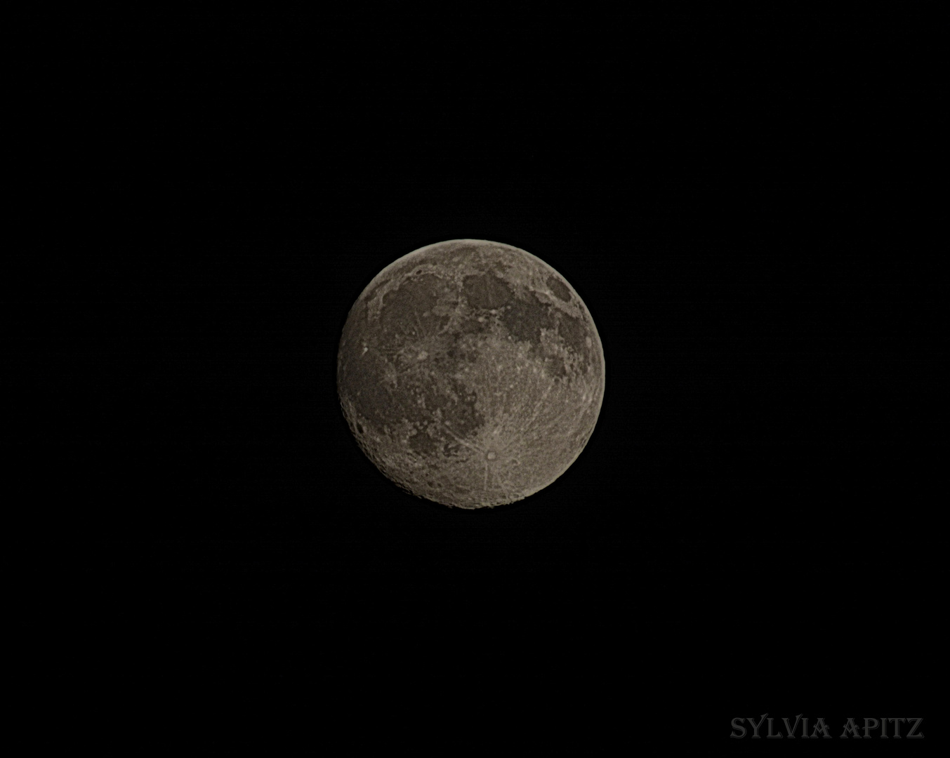 Der heutige Mond über Ahlen