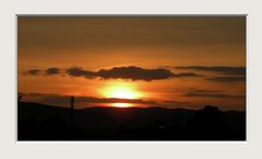 Der heutige Sonnenuntergang ; 11.9.2009 19:32:21
