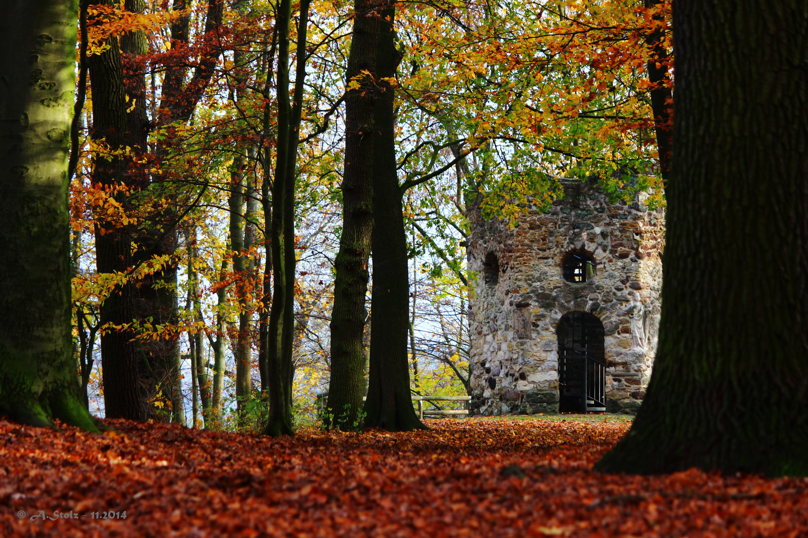Der Hexenturm im Herbst