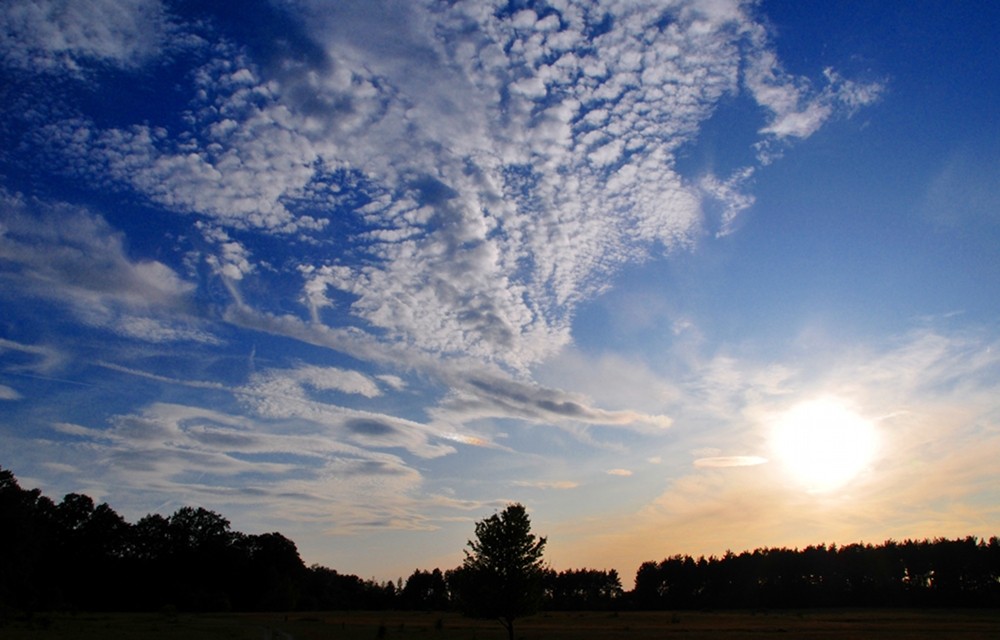 Der Himmel am Hainberg bei Oberasbach