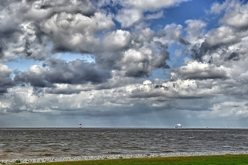 Der Himmel an der Küste