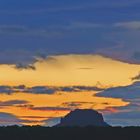 Der Himmel beim Lilienstein in der Sächsischen Schweiz wurde immer farbenfroher...