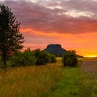 Der Himmel brennt am Lilienstein