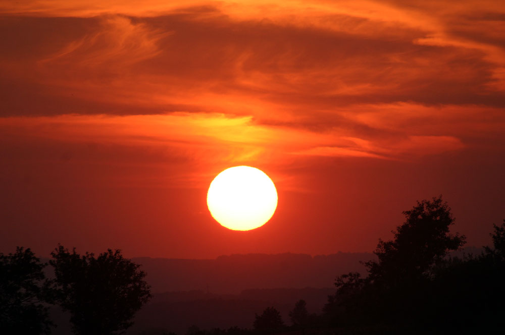 Der Himmel brennt im Burgenland....