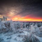 Der Himmel brennt im Winterwonderland