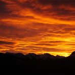 Der Himmel brennt, Sonnenaufgang in den Winterbergen