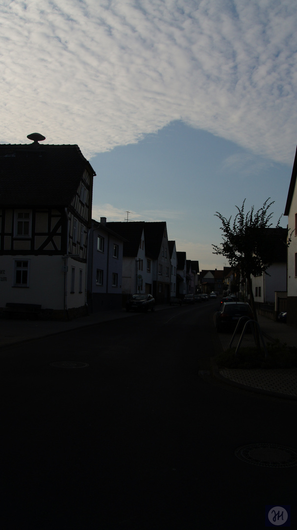 Der Himmel, ein schützendes Dach. 