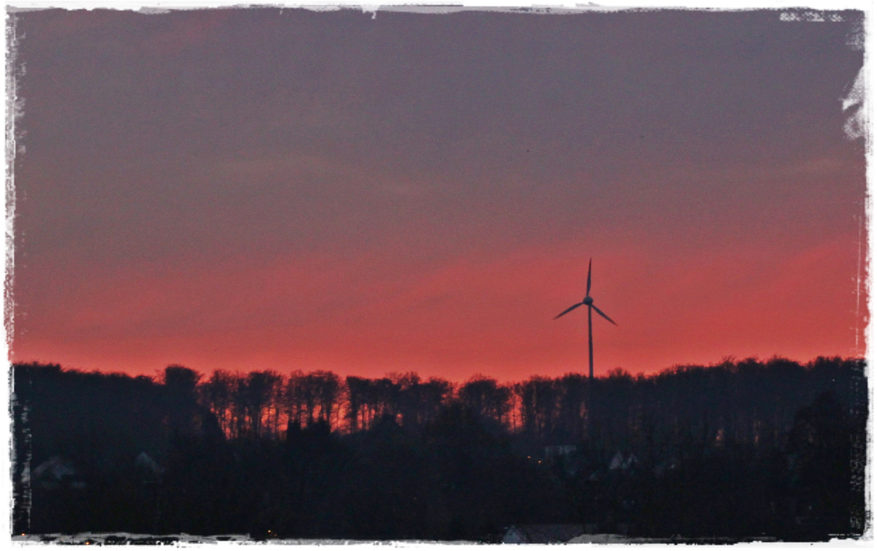 Der Himmel errötet