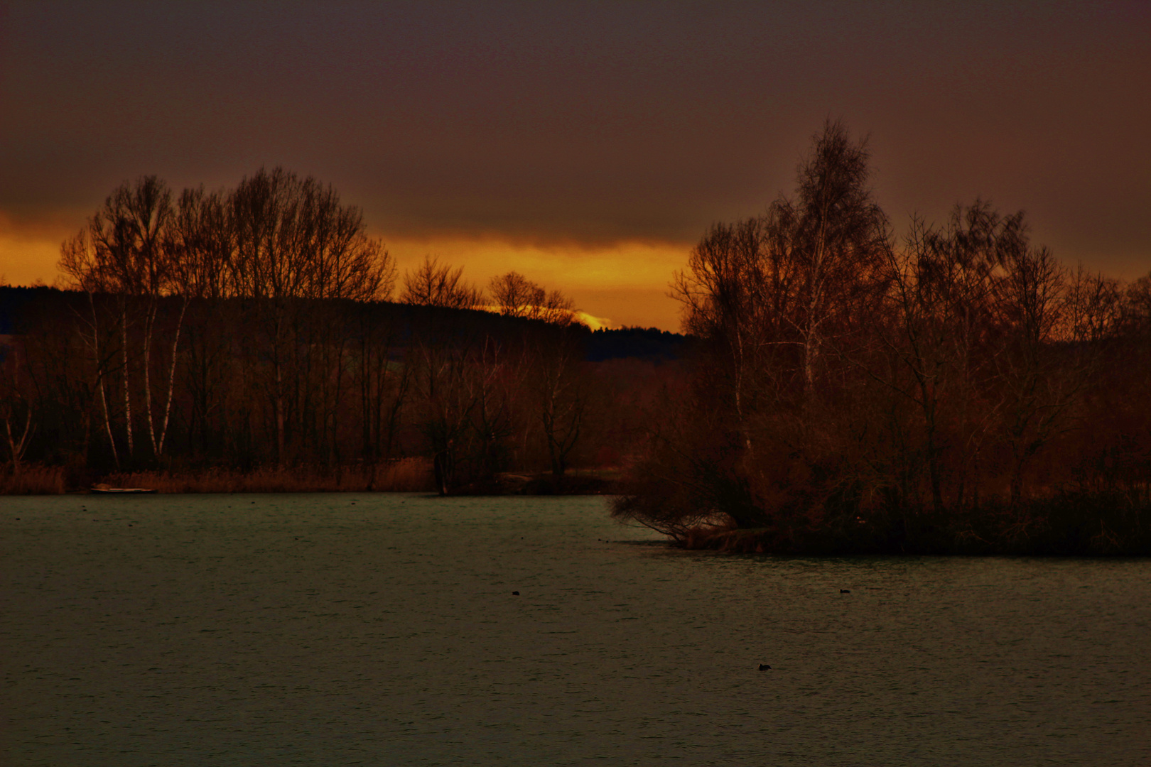 der Himmel flammt auf 