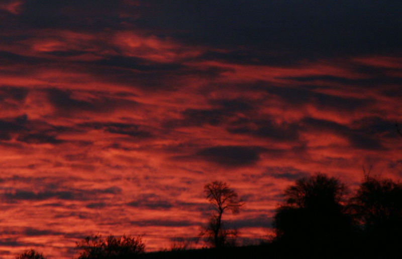 Der Himmel glüht