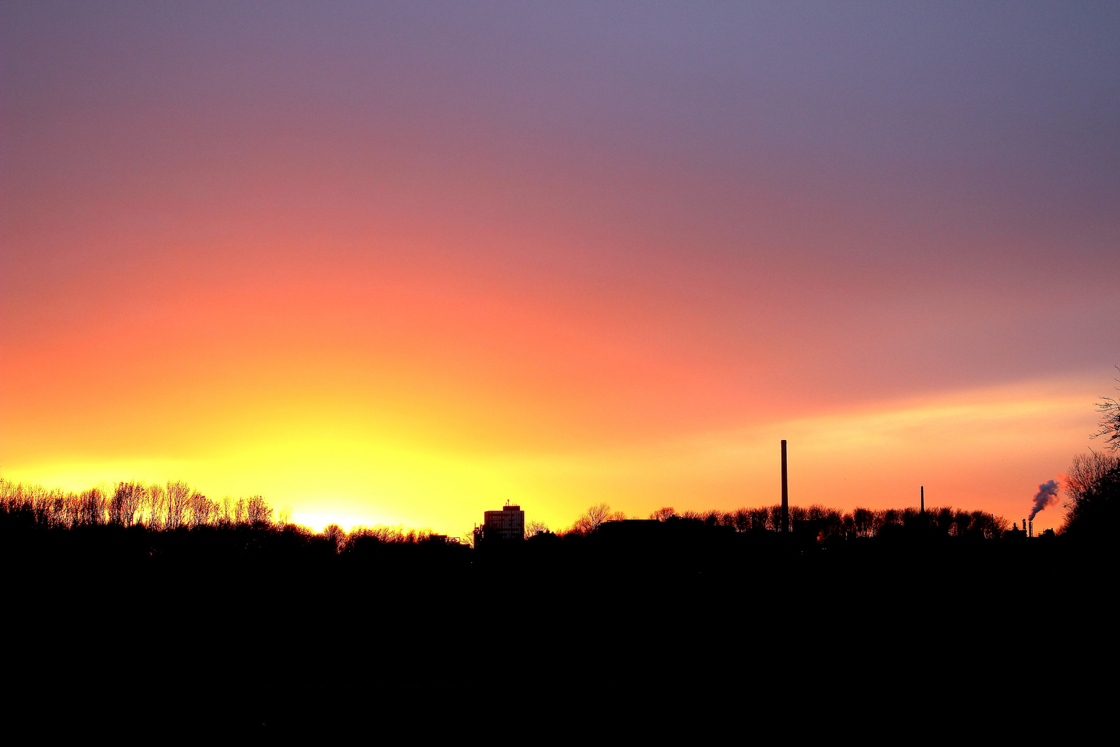 Der Himmel glüht...