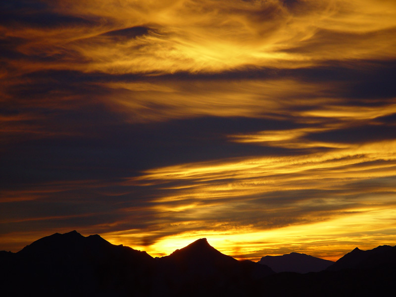 der Himmel glüht