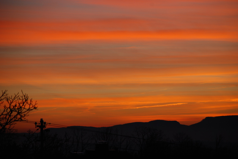 Der Himmel glüht