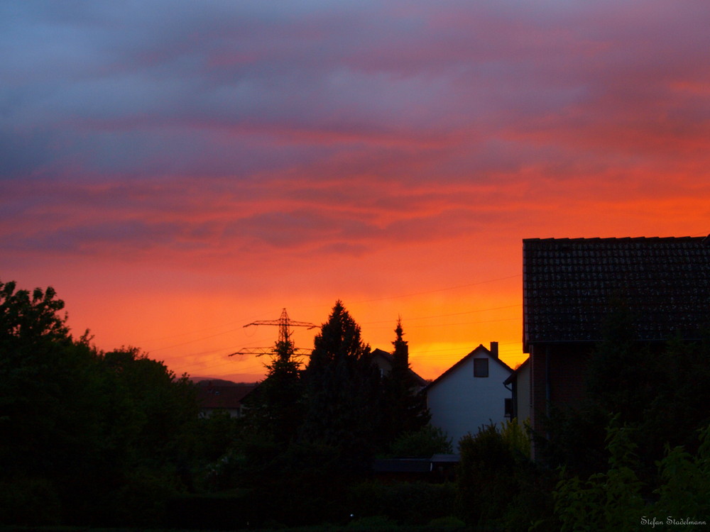 Der Himmel glüht