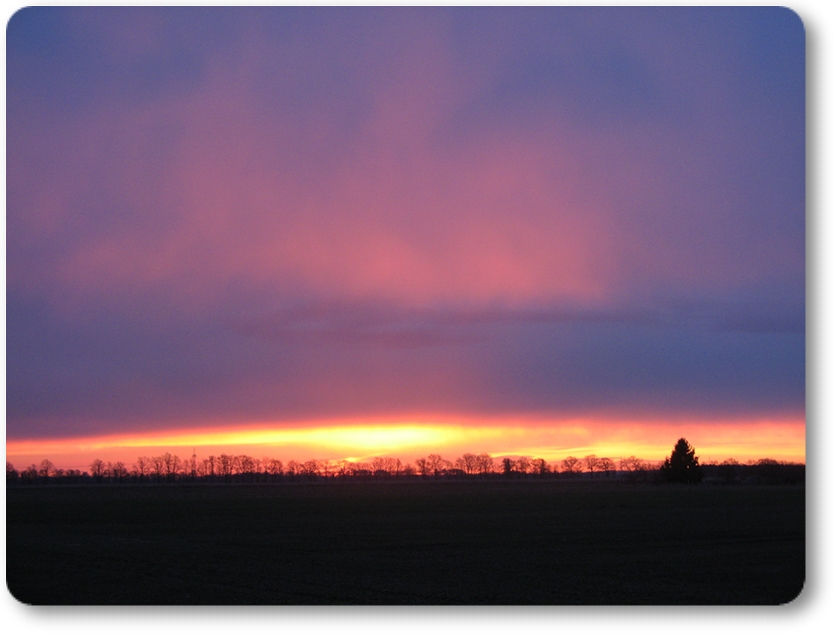 der Himmel glüht