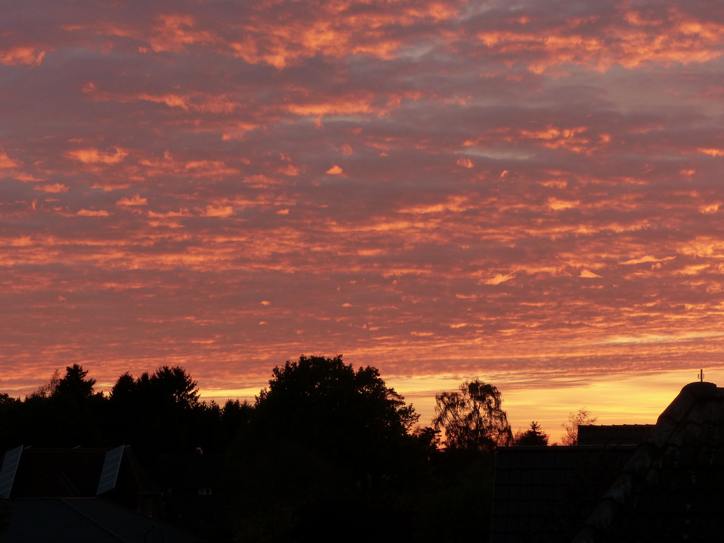 Der Himmel heute abend