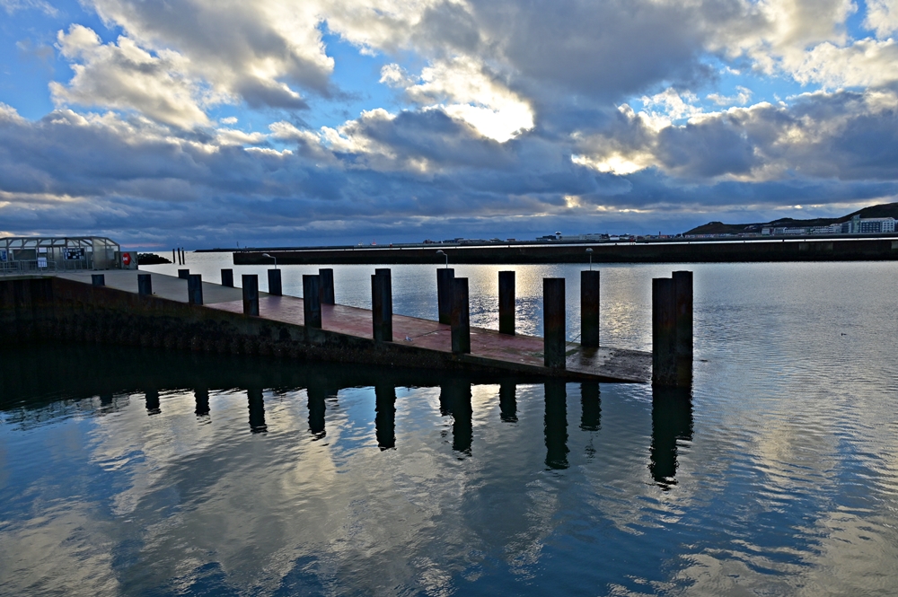 Der Himmel im Hafen