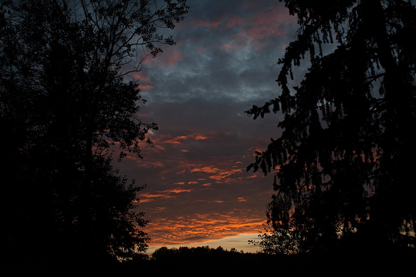 Der Himmel nach dem Sonnenuntergang