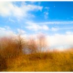 Der Himmel so blau und zart die weißen Wolken