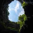 Der Himmel über dem Gouffre de Padirac