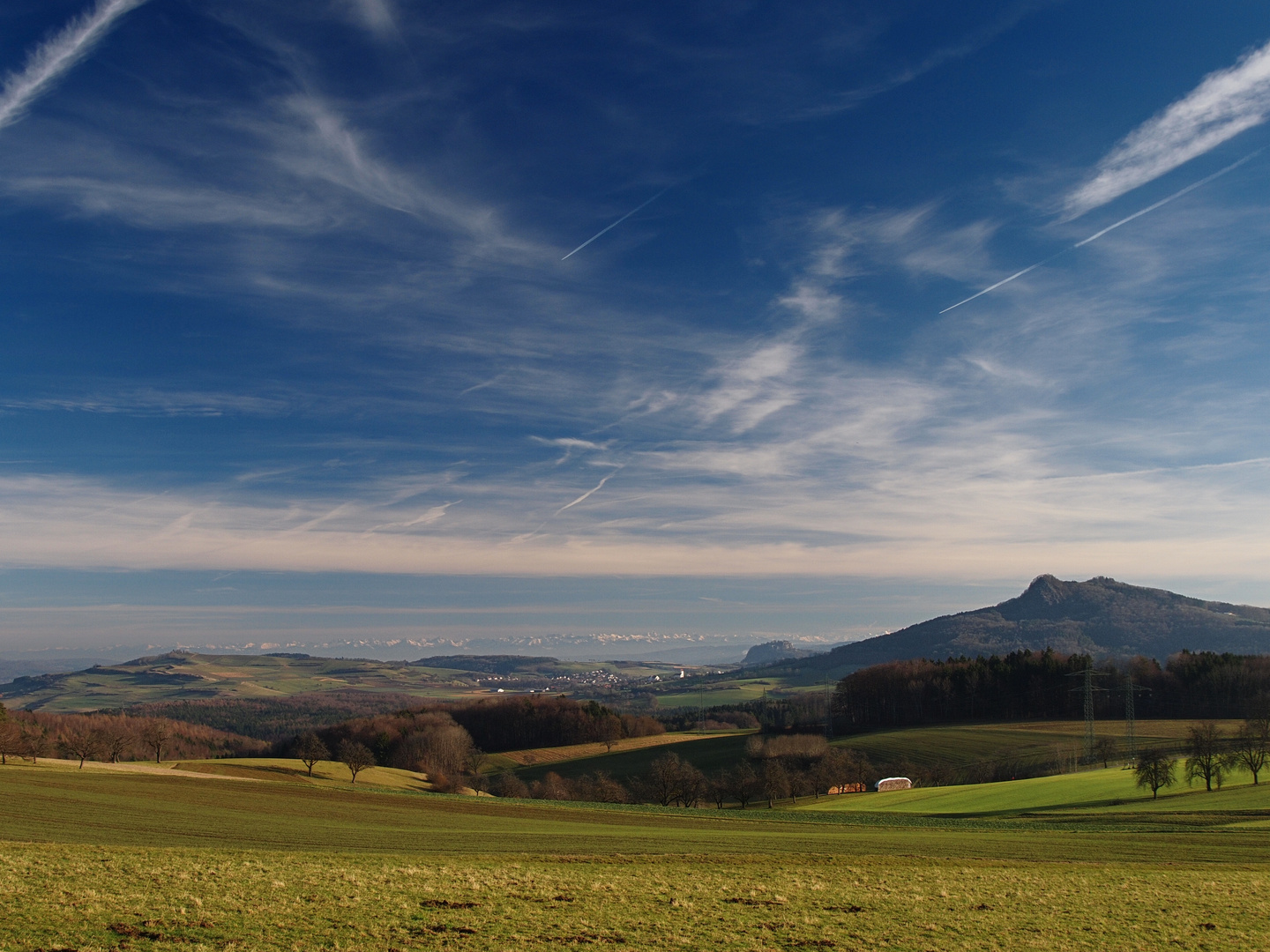 Der Himmel über dem Hegau