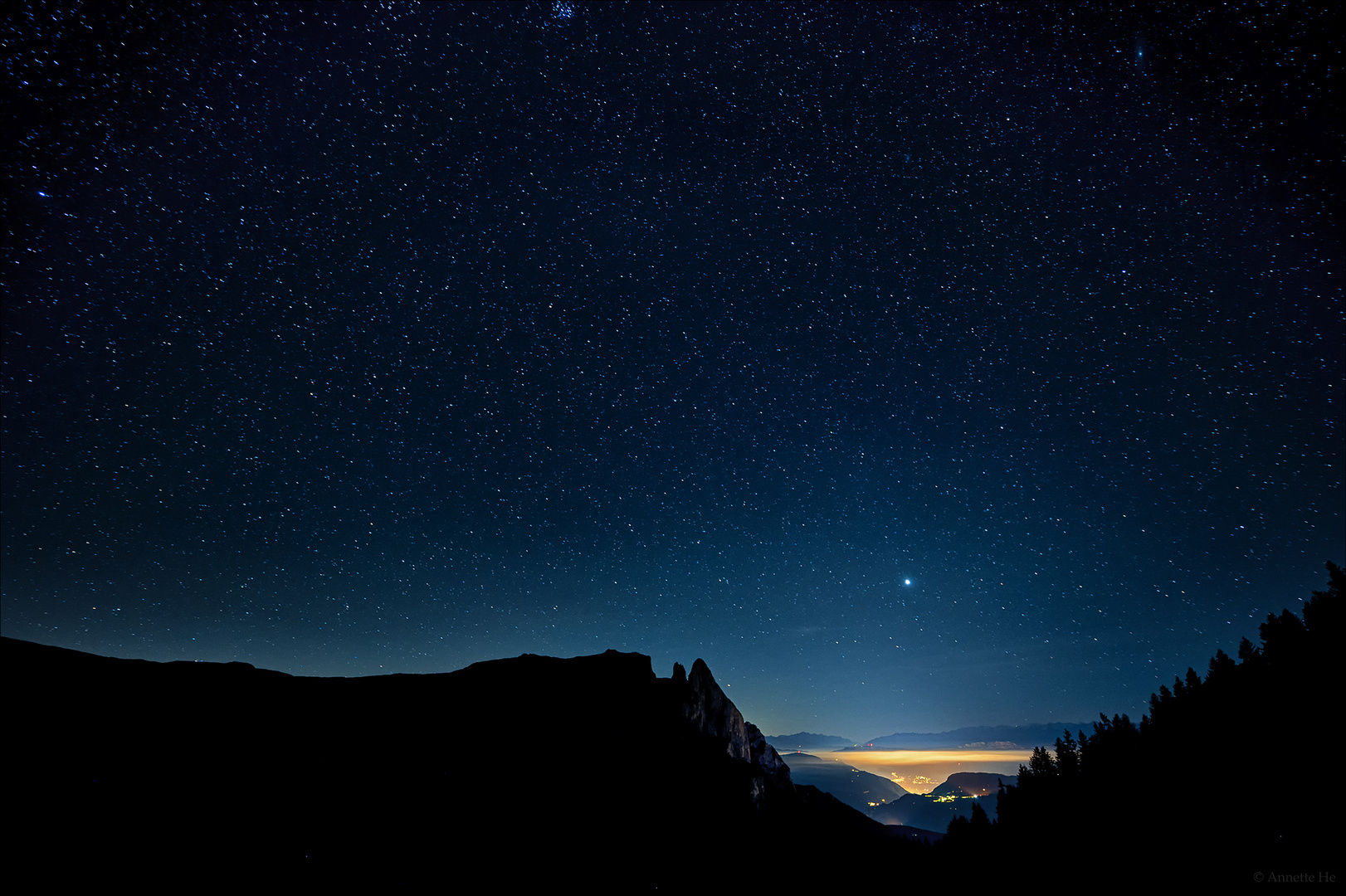 Der Himmel über dem Schlern