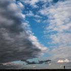 Der Himmel über der Fotografin in Neuharlingersiel