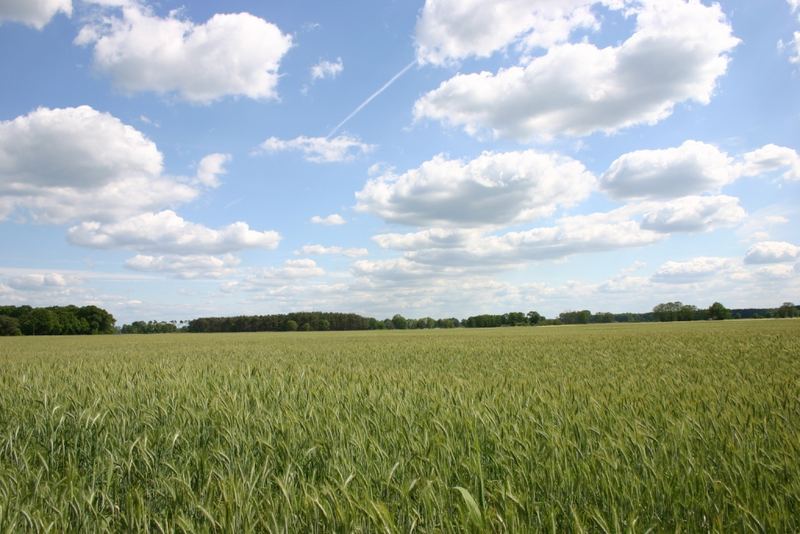 Der Himmel über der Landwirtschaft