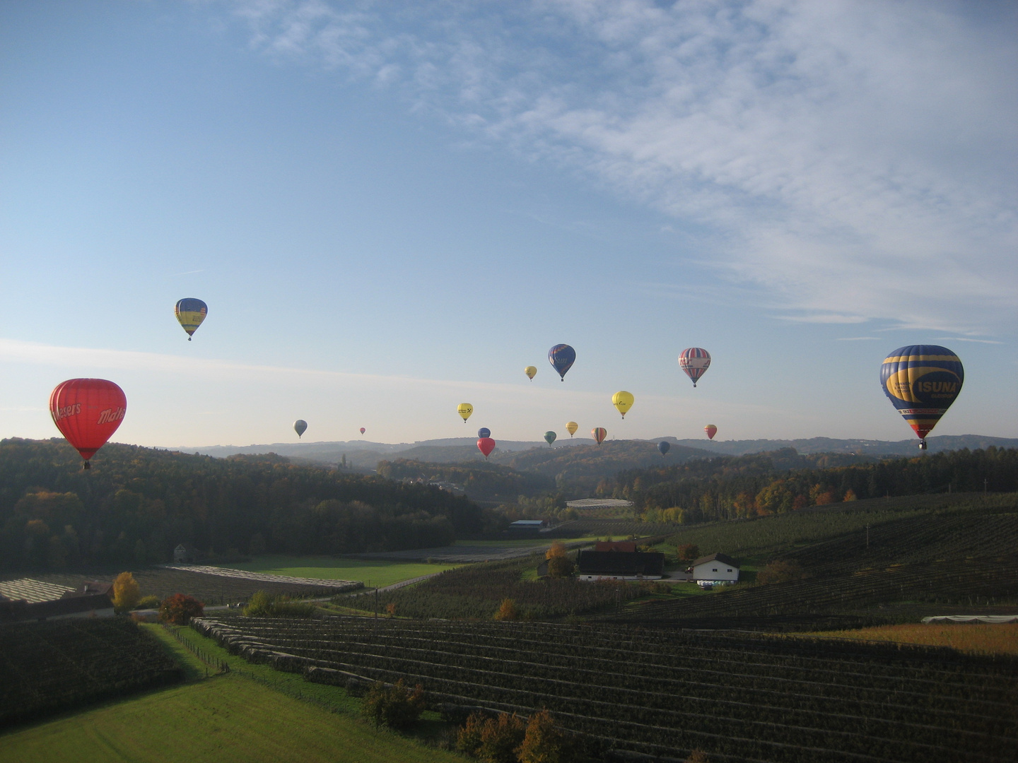 Der Himmel über der Oststeiermark voller Ballons!