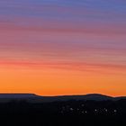 Der Himmel über der Sächsischen Schweiz und darüber hinaus brannte gestern morgen...