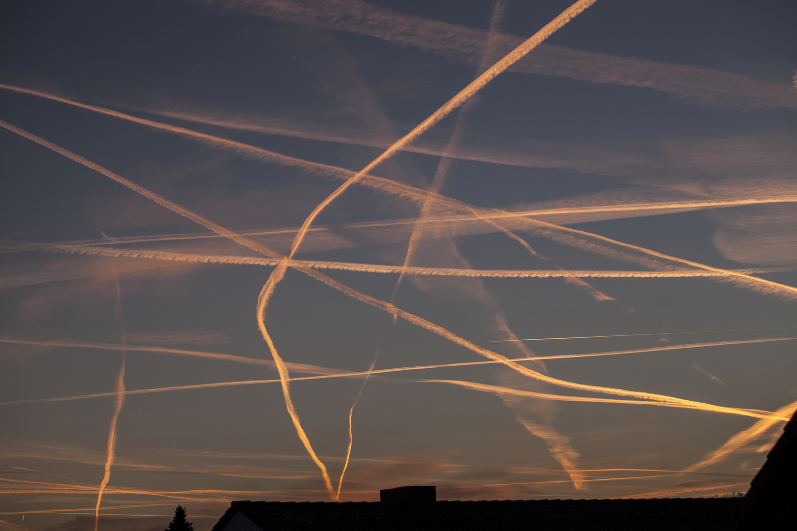 Der Himmel über Frankfurt, 07.02.2015, 07:32 am