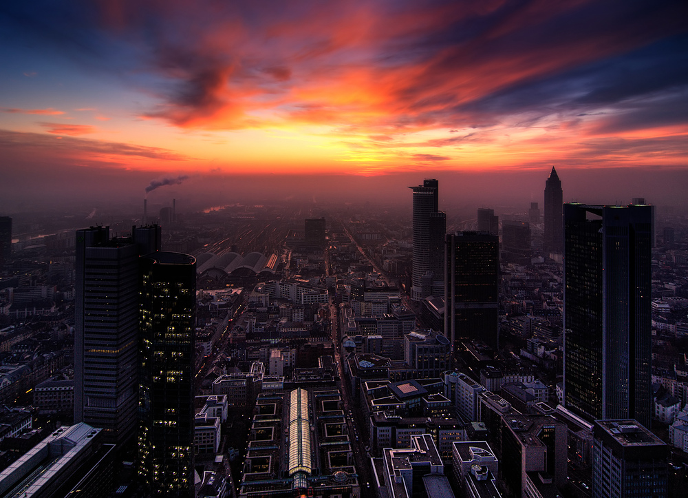 Der Himmel über Frankfurt...