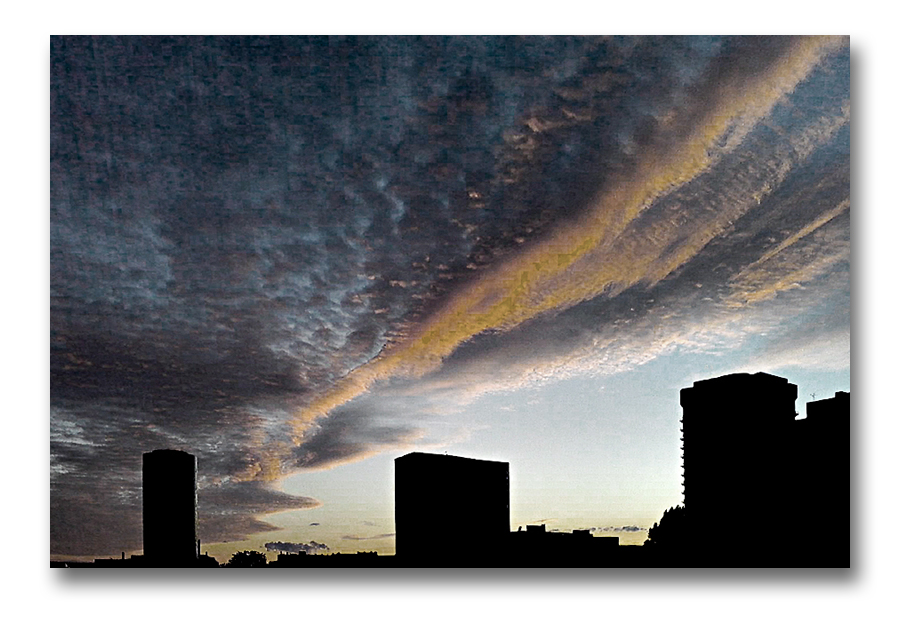Der Himmel über Frankfurt am Sonntag (28.08.2011)