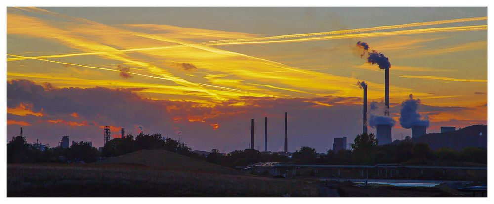 Der Himmel über Hassel vorgestern