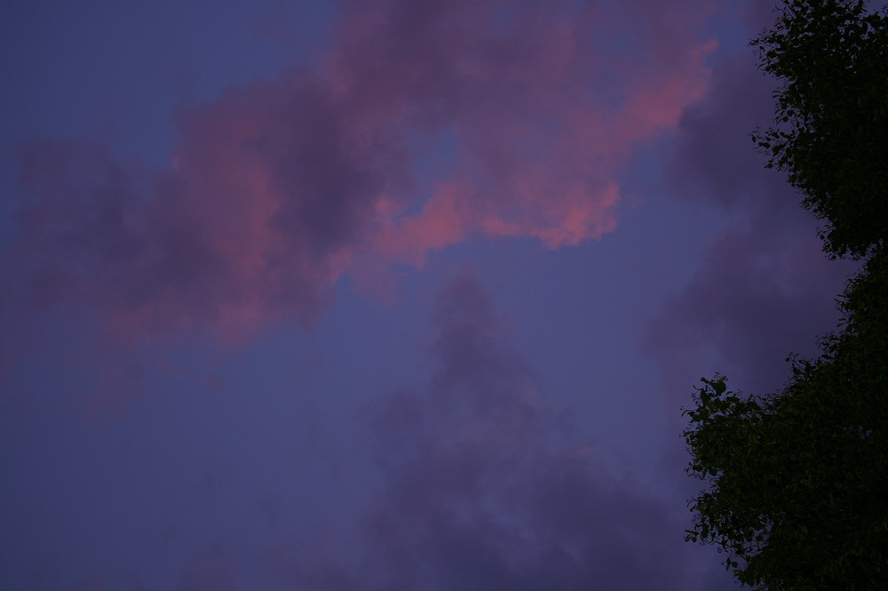 Der Himmel über meinem Balkon...