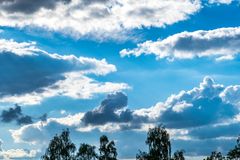 der Himmel über Niedersachsen gestern