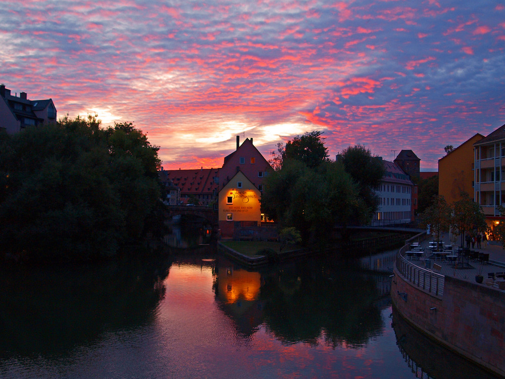 Der Himmel über Nürnberg´s Altstadt brennt...