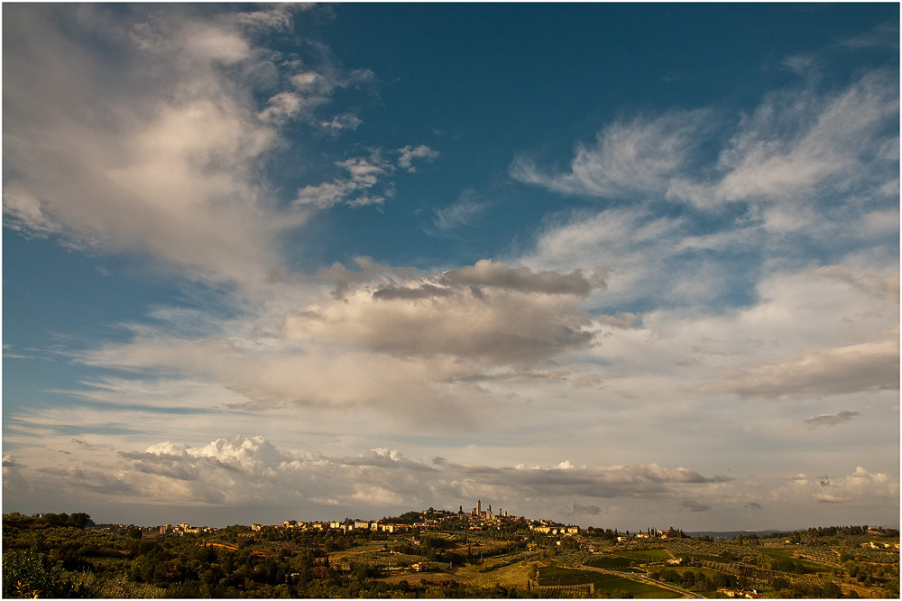 Der Himmel über San Gimignano