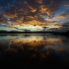 Der Himmel verglüht im Chiemsee