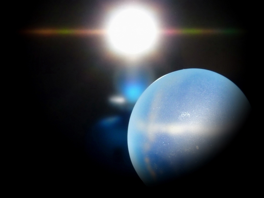 der himmelblaue Planet