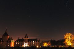 Der Himmer über Schloss Anholt bei Nacht