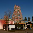 Der Hindutempel in Hamm-Uentrop im Morgenlicht