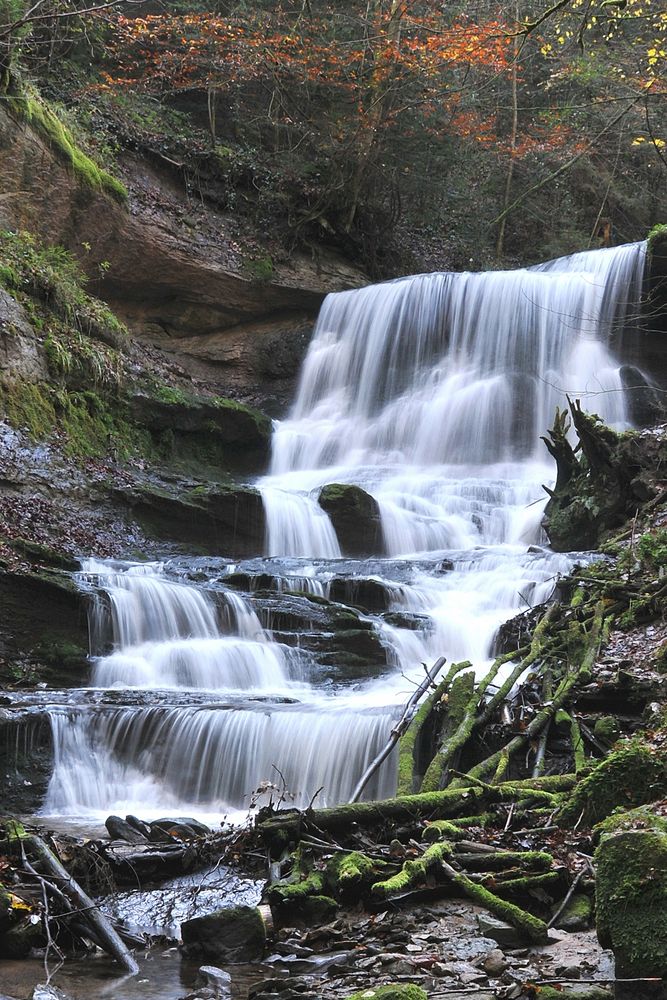 Der Hintere Wasserfall in Murrhardt.