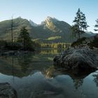 Der Hintersee am Morgen um 6.10Uhr (Mitte August)