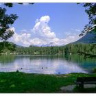 Der Hintersee - Blick auf den Hohen Göll, Hohes Brett